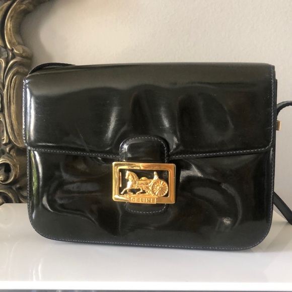 Celine vintage box bag in dark olive - Picture 1 of 14